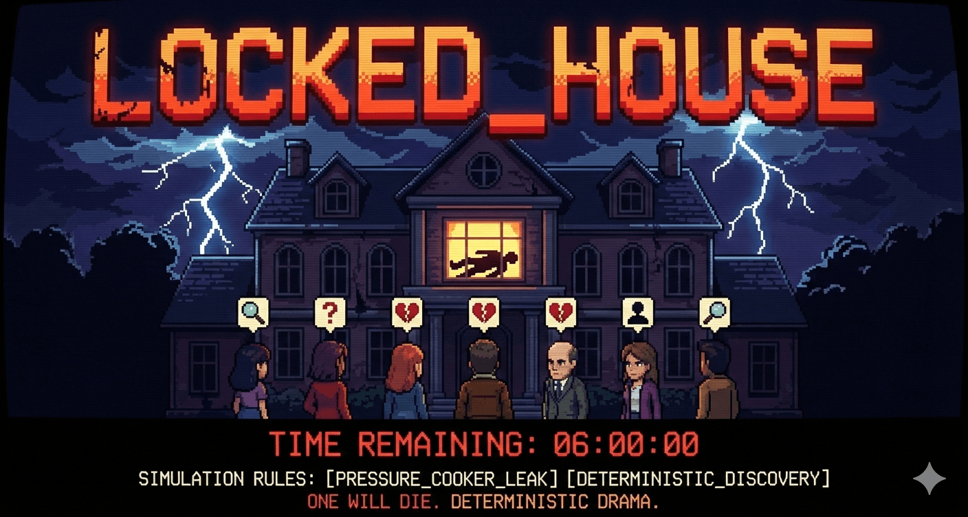 EXP_01: Locked House — simulation poster